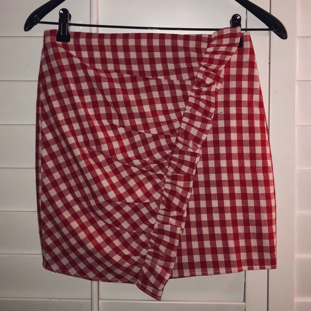 Checkered Mini Skirt